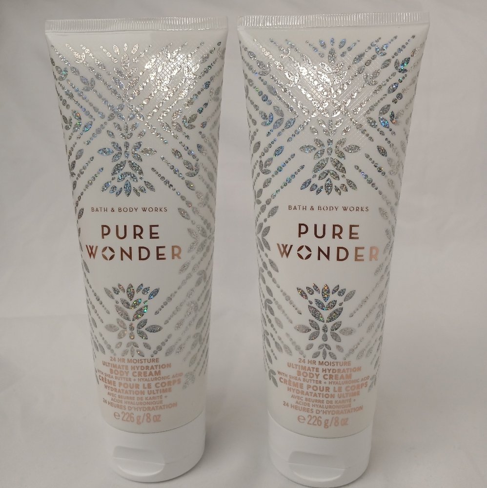 Bath & Body Works Pure Wonder Cream with Silver Accents